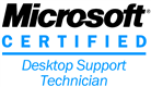 Microsoft certified desktop support technician logo