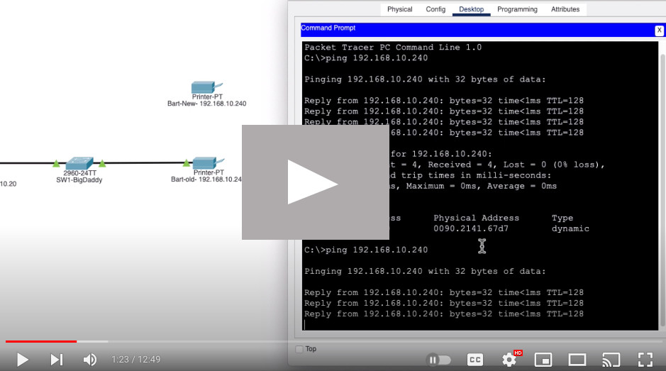 link to port security video